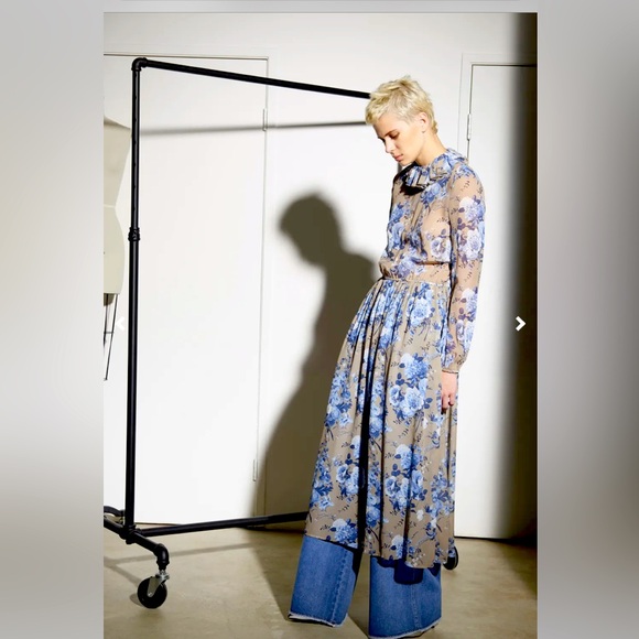 NWT Robert Rodriguez Ready To Wear Collection 2017 Floral Silk Prairie Dress - Picture 1 of 16